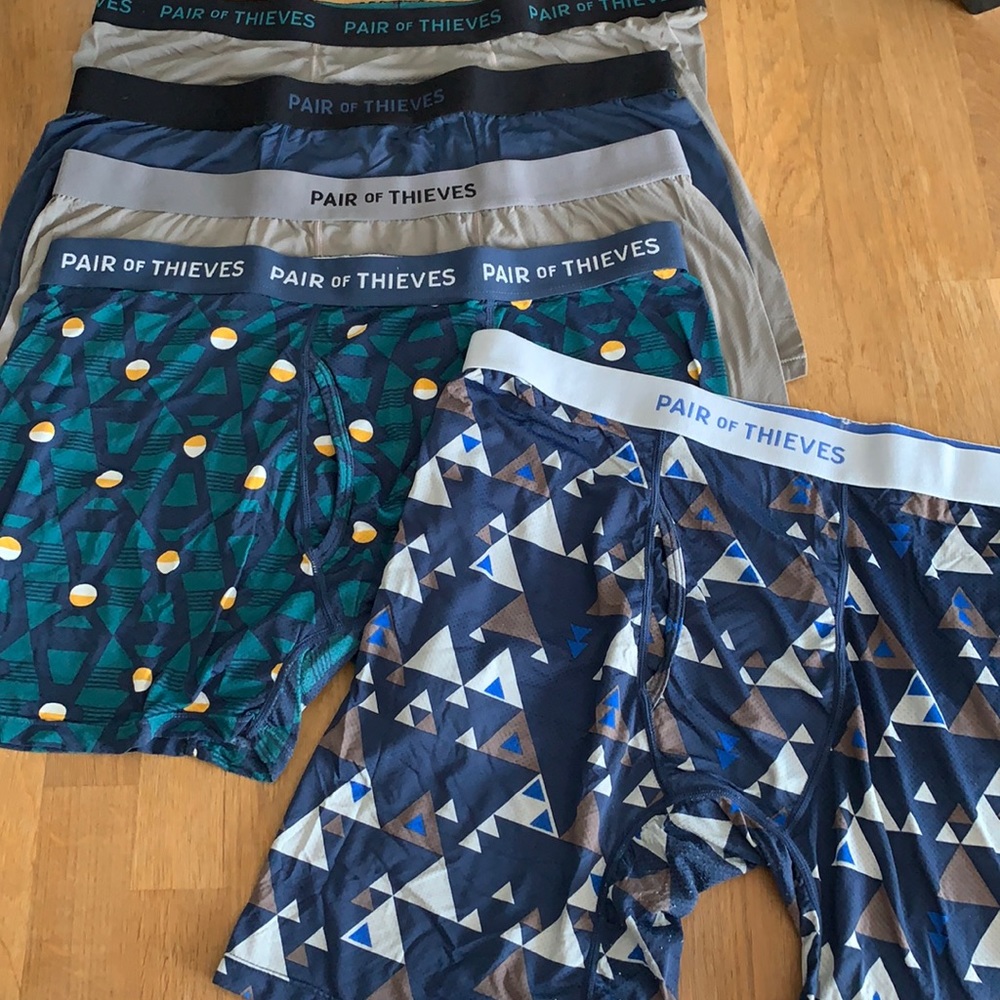 Bundle of 5 Pair of Thieves boxer briefs XL
